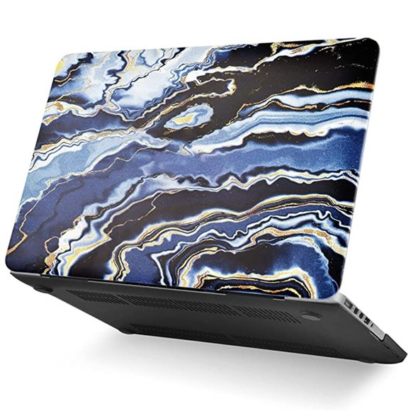 MORTAKA Plastic Hard Shell + Sleeve+Keyboard Cover (Black Grey Gold Marble) NEW! - Picture 2 of 8